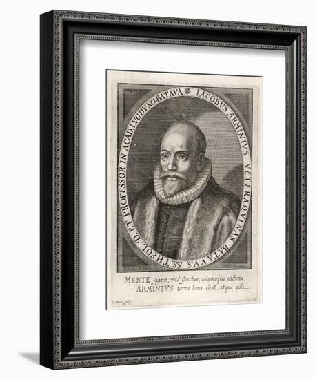 Jacobus Arminius Dutch Theologian and Reformer-Theodor de Bry-Framed Art Print