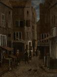 View of a Town (Oil on Panel)-Jacobus Vrel or Frel-Framed Giclee Print