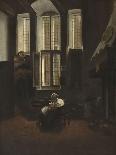 An Old Man Seated before a Window, Reading, 1653 or 1655-Jacobus Vrel-Giclee Print
