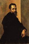 Portrait of Michelangelo, Ca 1535-Jacopino Del Conte-Stretched Canvas