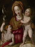 Madonna and Child with the Young St. John the Baptist, C.1575 (Oil on Panel)-Jacopo Chimenti Empoli-Giclee Print