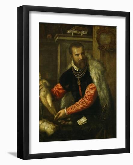 Jacopo De Strada (. . . -1588), Italian Art Collector-Titian (Tiziano Vecelli)-Framed Giclee Print
