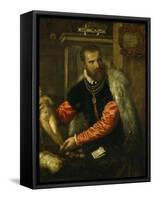 Jacopo De Strada (. . . -1588), Italian Art Collector-Titian (Tiziano Vecelli)-Framed Stretched Canvas