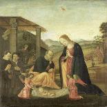 Adoration of the Christ Child-Jacopo Del Sellaio-Art Print