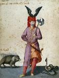 Soldier with Porcupine-Jacopo Ligozzi-Giclee Print