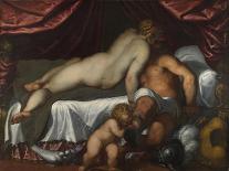 Mars and Venus, Ca 1590-Jacopo Palma il Giovane the Younger-Framed Giclee Print