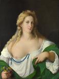 Young Woman in a Green Dress, a Box in Her Hand, Ca 1514-Jacopo Palma Il Vecchio the Elder-Giclee Print