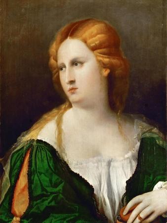 Young Woman in a Green Dress, a Box in Her Hand, Ca 1514
