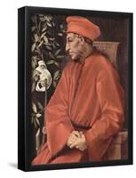Jacopo Pontormo (Portrait of Cosimo il Vecchio de 'Medici) Art Poster Print-null-Framed Poster