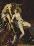 Christ and the Adulteress, 1550-80-Jacopo Robusti Tintoretto-Giclee Print