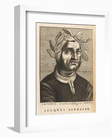 Jacopo Sannazaro Italian Writer Known for His "Arcadia" Derived from Virgil-Nicolas de Larmessin-Framed Art Print