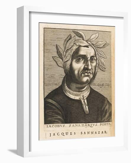 Jacopo Sannazaro Italian Writer Known for His "Arcadia" Derived from Virgil-Nicolas de Larmessin-Framed Art Print