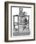 Jacquard Loom, with Swags of Punched Cards from Which Pattern Was Woven, 1876-null-Framed Giclee Print