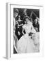 Jacqueline Bouvier Kennedy Emerging from St. Mary's Church on Her Wedding Day, September 12, 1953-null-Framed Photo