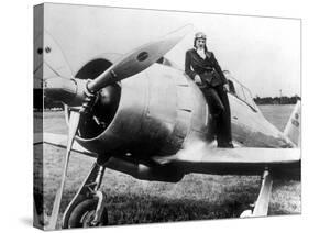 Jacqueline Cochran Was an American Woman Pilot with the US Entry into the War-null-Stretched Canvas