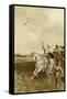 Jacqueline, Countess of Hainaut Hunting with Falcons-Willem II Steelink-Framed Stretched Canvas