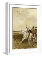 Jacqueline, Countess of Hainaut Hunting with Falcons-Willem II Steelink-Framed Giclee Print