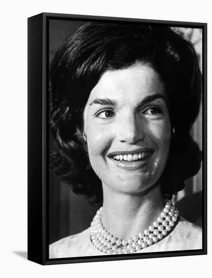 Jacqueline Kennedy as First Lady, ca 1962-null-Framed Stretched Canvas