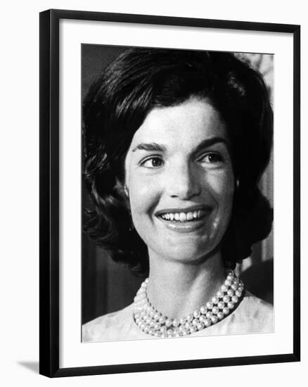 Jacqueline Kennedy as First Lady, ca 1962-null-Framed Photo