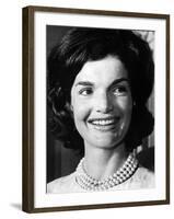 Jacqueline Kennedy as First Lady, ca 1962-null-Framed Photo