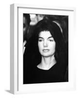 Jacqueline Kennedy at Ceremonies for Assassinated Husband, Pres John Kennedy, Nov 24, 1963-null-Framed Photo