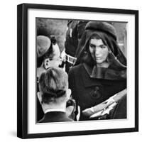 Jacqueline Kennedy at President John Kennedy's Funeral-null-Framed Photo