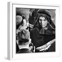 Jacqueline Kennedy at President John Kennedy's Funeral-null-Framed Photo