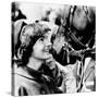 Jacqueline Kennedy Beams at One of the Famed Horses of the Canadian Royal Mounted Police-null-Stretched Canvas