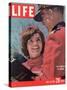 Jacqueline Kennedy Chatting with Canadian Mounted Policeman During Visit with JFK, May 26, 1961-Leonard Mccombe-Stretched Canvas