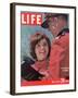 Jacqueline Kennedy Chatting with Canadian Mounted Policeman During Visit with JFK, May 26, 1961-Leonard Mccombe-Framed Photographic Print