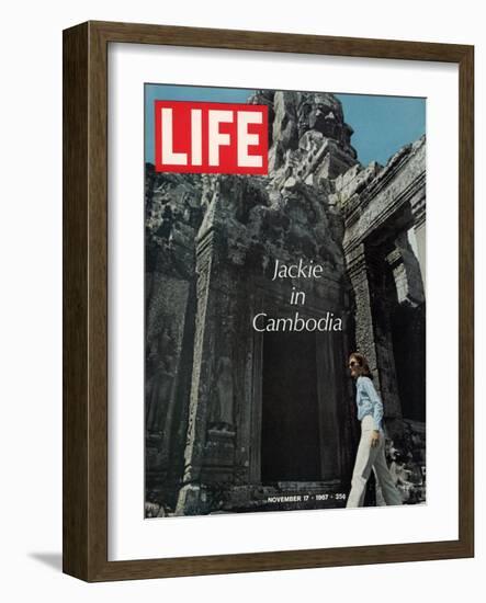 Jacqueline Kennedy in Cambodia, November 17, 1967-Larry Burrows-Framed Photographic Print