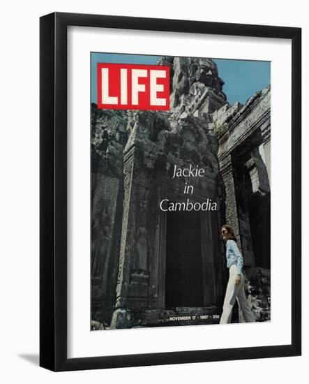 Jacqueline Kennedy in Cambodia, November 17, 1967-Larry Burrows-Framed Photographic Print