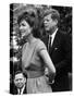 Jacqueline Kennedy, John F. Kennedy, on the White House Lawn, May 28, 1962-null-Stretched Canvas