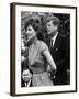 Jacqueline Kennedy, John F. Kennedy, on the White House Lawn, May 28, 1962-null-Framed Photo