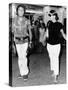 Jacqueline Kennedy Onassis and Fashion Designer Valentino in Capri, Italy, Aug 24, 1970-null-Stretched Canvas