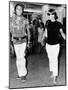 Jacqueline Kennedy Onassis and Fashion Designer Valentino in Capri, Italy, Aug 24, 1970-null-Mounted Photo