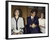 Jacqueline Kennedy Onassis and Her Children John F. Kennedy Jr. and Caroline Kennedy Schlossberg-null-Framed Premium Photographic Print