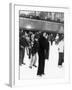 Jacqueline Kennedy Onassis Ice Skating at Rockefeller Center, New York City, Sept 9, 1970-null-Framed Photo