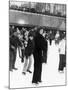 Jacqueline Kennedy Onassis Ice Skating at Rockefeller Center, New York City, Sept 9, 1970-null-Mounted Photo