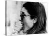 Jacqueline Kennedy Onassis Licks Ice Cream Cone While Shopping in Portofino, Italy, Jun 14, 1971-null-Stretched Canvas