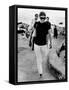 Jacqueline Kennedy Onassis on Vacation in Capri, Italy-null-Framed Stretched Canvas