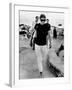 Jacqueline Kennedy Onassis on Vacation in Capri, Italy-null-Framed Photo