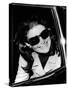 Jacqueline Kennedy Onassis Talks with Newsman, Logan International Airport, Apr 26, 1970-null-Stretched Canvas