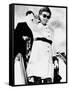 Jacqueline Kennedy, Wearing a White Coat Dress with a Short Skirt-null-Framed Stretched Canvas