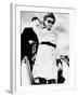 Jacqueline Kennedy, Wearing a White Coat Dress with a Short Skirt-null-Framed Photo