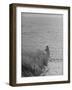 Jacqueline Kennedy, Wife of Dem. Candidate, Walk Along Beach Near Kennedy Compound on Election Day-Paul Schutzer-Framed Photographic Print