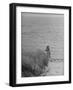 Jacqueline Kennedy, Wife of Dem. Candidate, Walk Along Beach Near Kennedy Compound on Election Day-Paul Schutzer-Framed Photographic Print