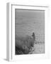 Jacqueline Kennedy, Wife of Dem. Candidate, Walk Along Beach Near Kennedy Compound on Election Day-Paul Schutzer-Framed Photographic Print