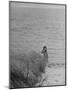 Jacqueline Kennedy, Wife of Dem. Candidate, Walk Along Beach Near Kennedy Compound on Election Day-Paul Schutzer-Mounted Photographic Print