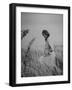 Jacqueline Kennedy, Wife of Dem. Pres. Candidate, Taking Walk Along Beach on Election Day-Paul Schutzer-Framed Photographic Print